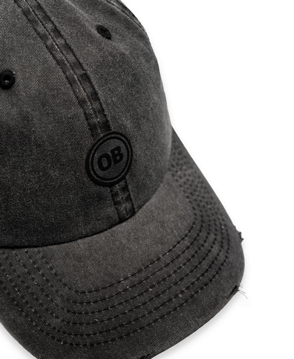 OB Washed Dad Cap – Black