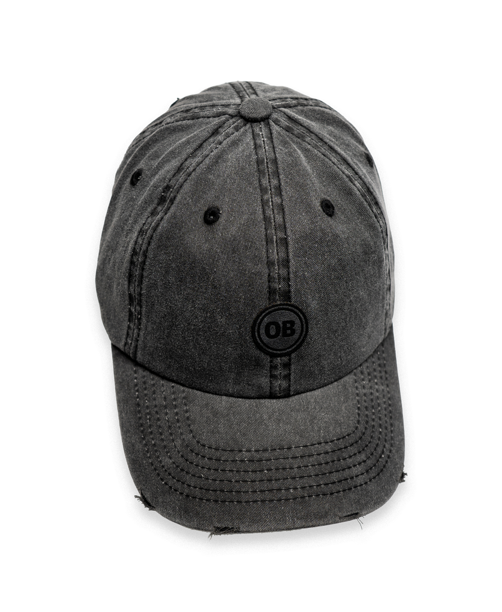 OB Washed Dad Cap – Black
