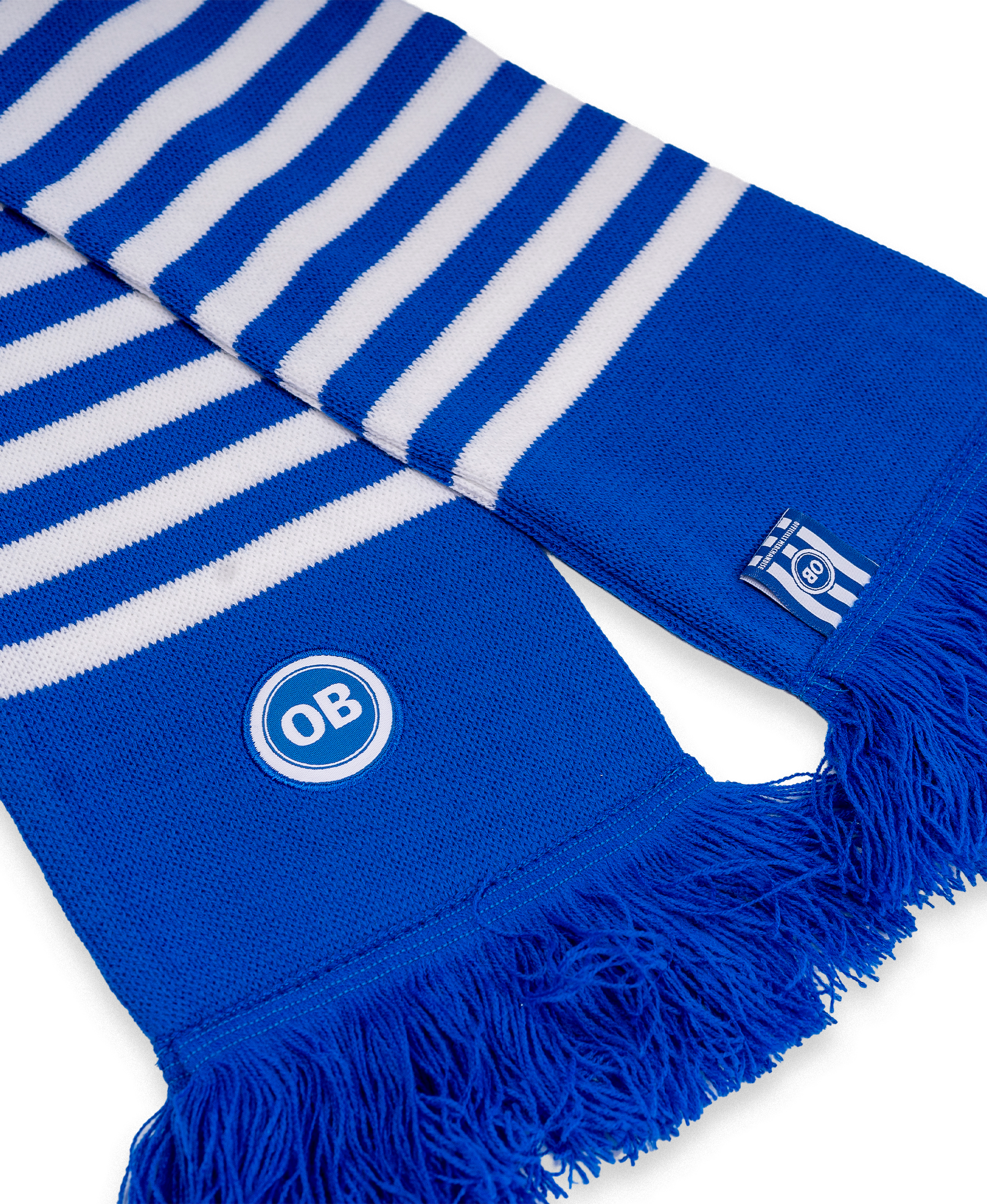 Hat + scarf blue/white child
