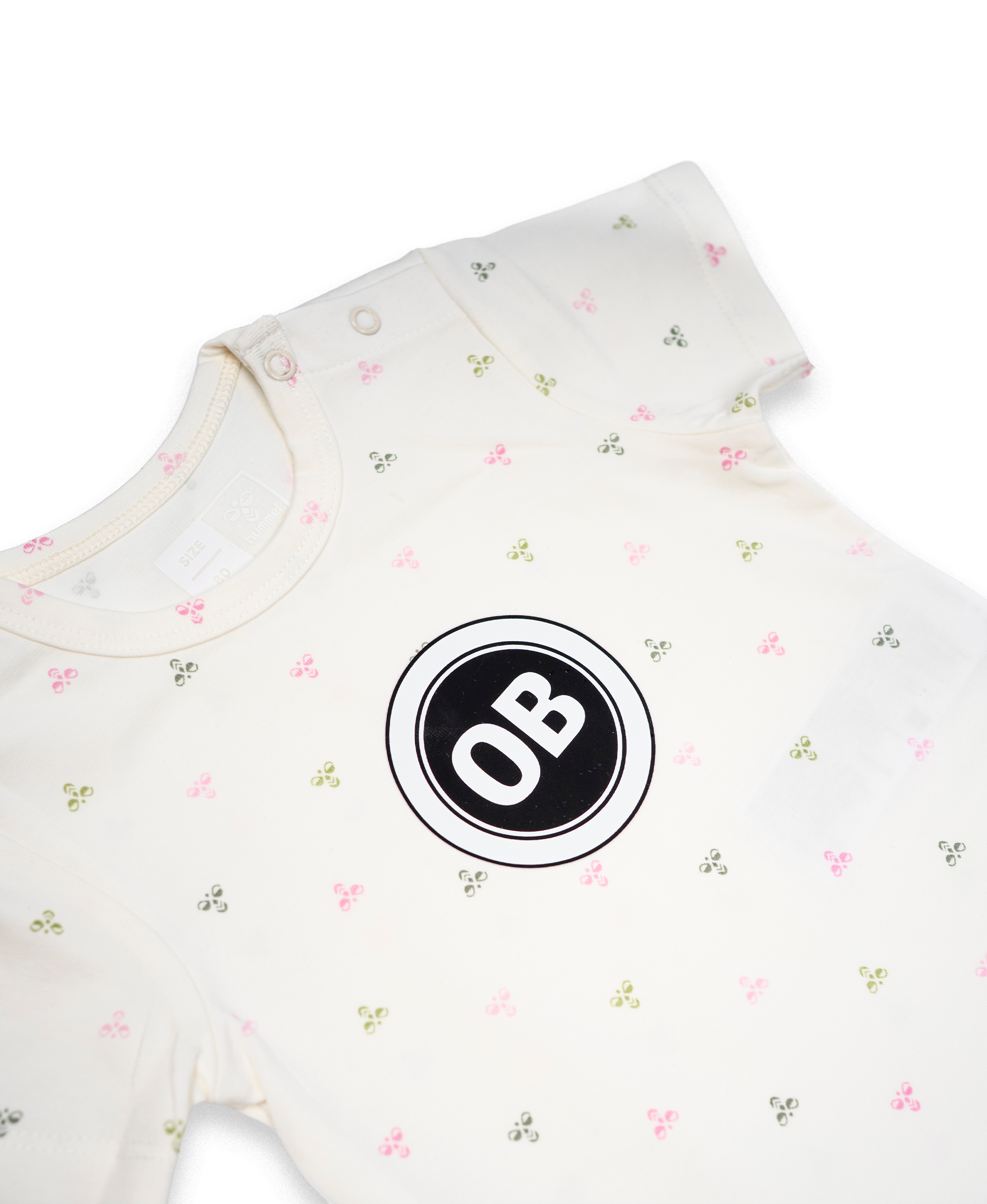 OB x Hummel Body - hvid med lyserød