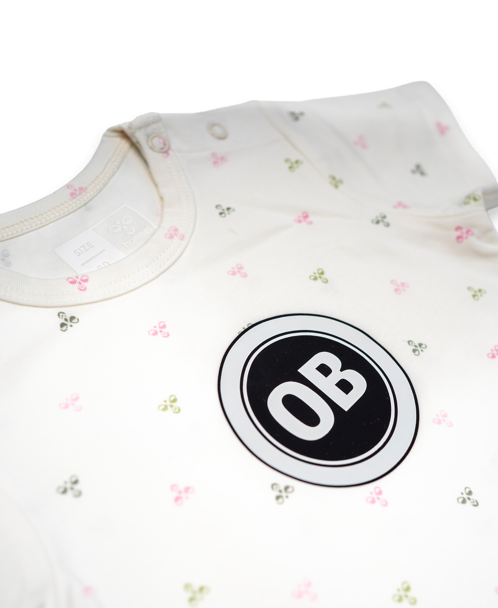 OB x Hummel Body - hvid med lyserød